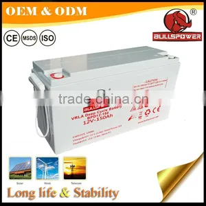 Lead Acid Storage Solar Panel Battery 12v 150ah Deep Cycle Battery for Solar System thumbnail-1