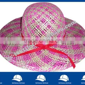 Red Straw Weaving Hat thumbnail-1