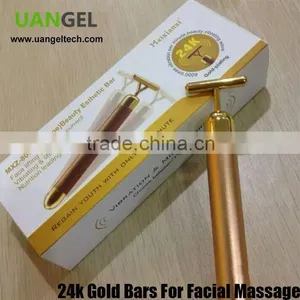 24k Gold Facial Beauty Massage Bar Micro-vibration Pulse for Skin Care Energy Bar thumbnail-1