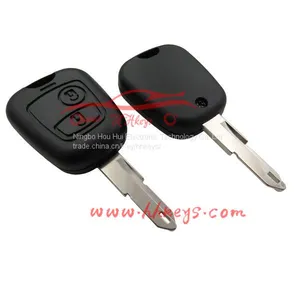 Car Key Shell With 2 Button Nologo for Peugeot 206 Remote Car Key Shel thumbnail-1