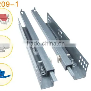 2 Fold Automatic Return Bottom Mounted Drawer Slide Rail thumbnail-1