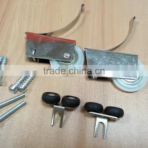 High Quality Steel and Plastic Wardrobe Sliding Door Fittings Max Door Weight 40kg thumbnail-1