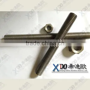 Alloy718 / GH4169 Stainless Steel Fasteners Thread Rod and Nut En2.4668 thumbnail-1