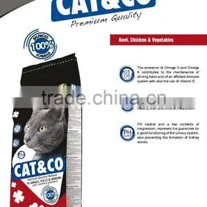 Dry Pet Food for Cat With Beef, Chicken and Vegetables thumbnail-1