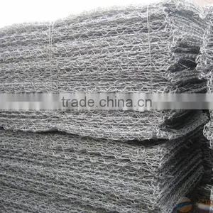 3mm Dia Wire 6cm by 8cm Mesh Size PVC Finish 1m Woven Mesh Hexagonal Gabion Mattress Box thumbnail-2