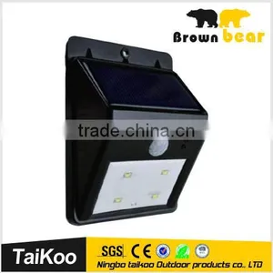 4 SMD Super Bright Hot Solar Powered Motion Sensor Light thumbnail-1