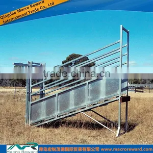 AS/NZS 304 316 4m Steel Cattle Adjustable Loading Ramp for Farms thumbnail-2