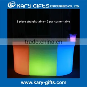 Outdoor Decorative Bar Counters Flashing Tables Plastic LED Light Bar Counter thumbnail-1