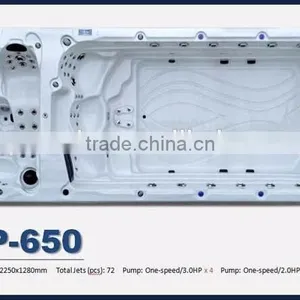Europe Luxury Acrylic 6 Meter Endless Swimming Pool Spa Outdoor Spa Pool/Swimming Spa thumbnail-6
