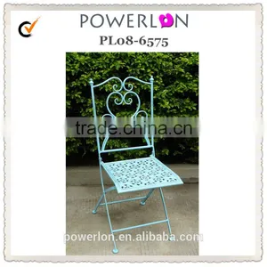 Lougne Style Decorative Metal Folding Chair thumbnail-4