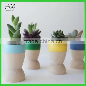 Mini Wooden Planters Wooden Succulent Planters Small Wooden Planters Pots thumbnail-1
