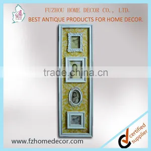Wave Background Multi Wooden Collage Photo Frame Different Colors Available thumbnail-1
