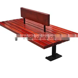 Outdoor Garden Double Backrest Wooden Benches thumbnail-3