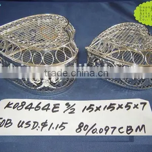Silver Metal Handmade Gift Jewelry Box thumbnail-1