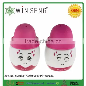 Porcelain Condiment Set Oil & Vinegar Bottle Salt & Pepper Shaker thumbnail-3