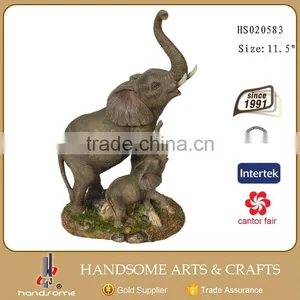9.5 Inch Resin Craft Indoor Home Decoration Elephant Statues Animal Sculpture thumbnail-2