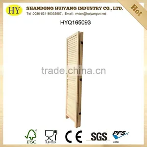Cheap Natural Unfinished Folding Wooden Screens Wholesale thumbnail-3