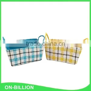 Household Cheap Colorful Paper Straw Tabletop Baskets thumbnail-3