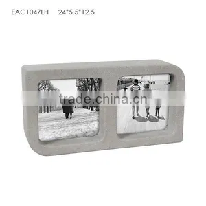 Scandinavian Modern Double Side Concrete Photo Picture Frame for Wedding Gifts thumbnail-2