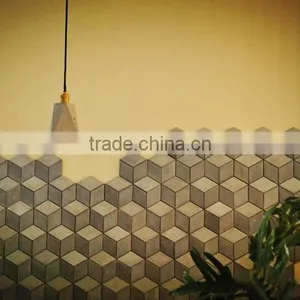 Grey Black Concret Cubic Porcelain Floor and Wall Tile thumbnail-3