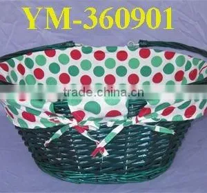 High Quality Portable Beautiful Willow Shopping Basket thumbnail-1