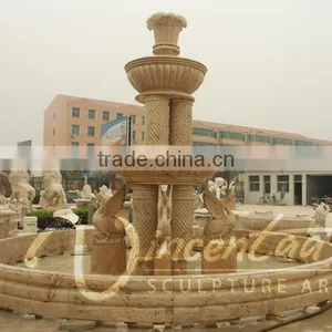 Large Decorative Outdoor Garden Water Fountain With Swan thumbnail-1