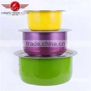 16-22cm Colorful Stainless Steel Cooking Pot / Kitchen Cookware Set thumbnail-1
