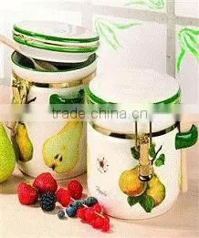Airtight Ceramic Canister With Metal Part and Plastic Seal thumbnail-1