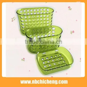 Plastic Shelf Suction Storage Holder Shelf Bracket Wall Bathroom Shelf thumbnail-1