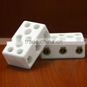 Factory! 3 Way Ceramic Terminal Block/porcelain Wire Connectors/terminal Connector Block thumbnail-1