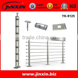 Stainless Steel 304 316 Balustrade Posts/deck Posts Metal Rod Railing YK-9125 thumbnail-1