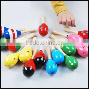 Cute Baby Kids Sound Music Gift Toddler Rattle Musical Wooden Colorful Educational Toys for Christmas Gift thumbnail-1