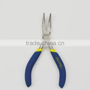Double Color Mini Angle Jaw Tongs Curved Nose Pliers thumbnail-2