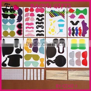 58Pcs/Set Fashion Funny Photo Booth Props Hat Mustache On A Stick Wedding Birthday Party Favor Wedding Props Wedding Decoration thumbnail-2