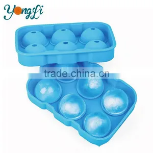 Amazon Hot Selling Ice Round Sphere Ball Molds Food Grade Silicone Ice Ball Maker/Mold thumbnail-1