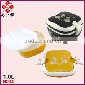 High Quality Portable Square Plastic Bento Lunch Box thumbnail-1