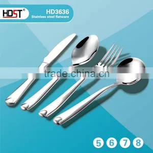 2015 Hot Sale Fashion Water Drop Type Handle Hotel 16pcs Cutlery Set thumbnail-2