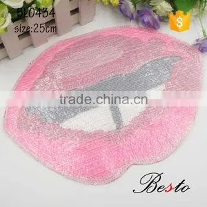 Unique Sexy Pink Lip Sequin Appliques for Kids Clothing thumbnail-2