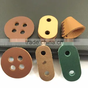 2014 Garment Customized Debossed 3d Faux Leather Cord Stoppers thumbnail-2