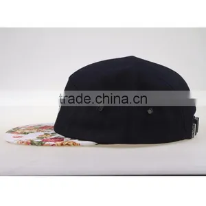 Custom Logo Wholesale Design Your Own 5 Panel Hat Cap/Blank Wholesale 5 Panel Hats/Leather Strap 5 Panel Hats thumbnail-3