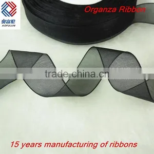 Factory High Quality Wholesale Nylon Organza Ribbon thumbnail-1