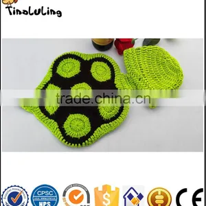 Wool Handmade Crochet Baby Photography Newborn Cap Knitted Crochet Props Turtle Suits thumbnail-1