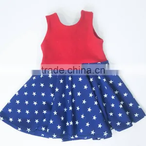 American Sleeveless Baby Dress Baby Girl Cotton Dress Hot Sale thumbnail-1
