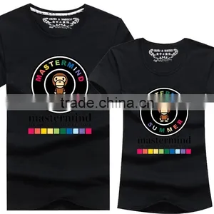 Wholesale100% Pure Cotton Cute Couple T Shirts With Vary Colors thumbnail-4
