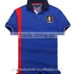 Summer Casual Flag Slim Fit Baseball Embroidery Man Polo T-shirt Wholesale thumbnail-4