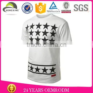 Fashion Cheap Wholesale Plain White Custom Printed Tshirts Bulk thumbnail-1