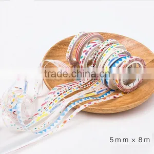 5mm*8m Decoration Washi Paper Customized Adhesive Paper Planner Accessories thumbnail-2