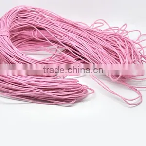 High Quality 80M Pink Waxed Cotton Necklace Cord 1.5mm thumbnail-1