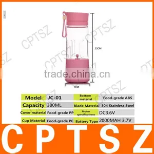 Portable Electric Juice Cup Silicone Drinking Water Bottle 380ml Can Charge Automatic Liquid Coffee Mixer Canecas Drinkware thumbnail-3