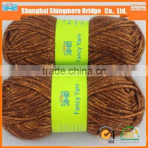 China Fancy Knitting Yarn Supplier Best Selling Metallic Wool Blended Yarn, Air Yarn for Hand Knitting thumbnail-1